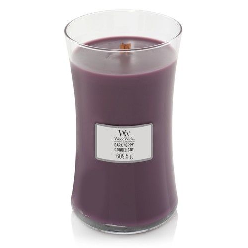 Ароматична свічка з ароматом маку і тика Woodwick Large Dark Poppy 609 г Ароматична свічка з ароматом маку і тика Woodwick Large Dark Poppy 609 г